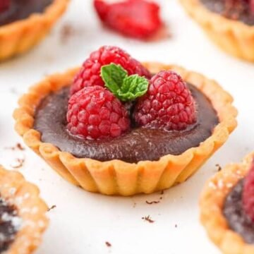 Chocolate Raspberry Truffle Tart