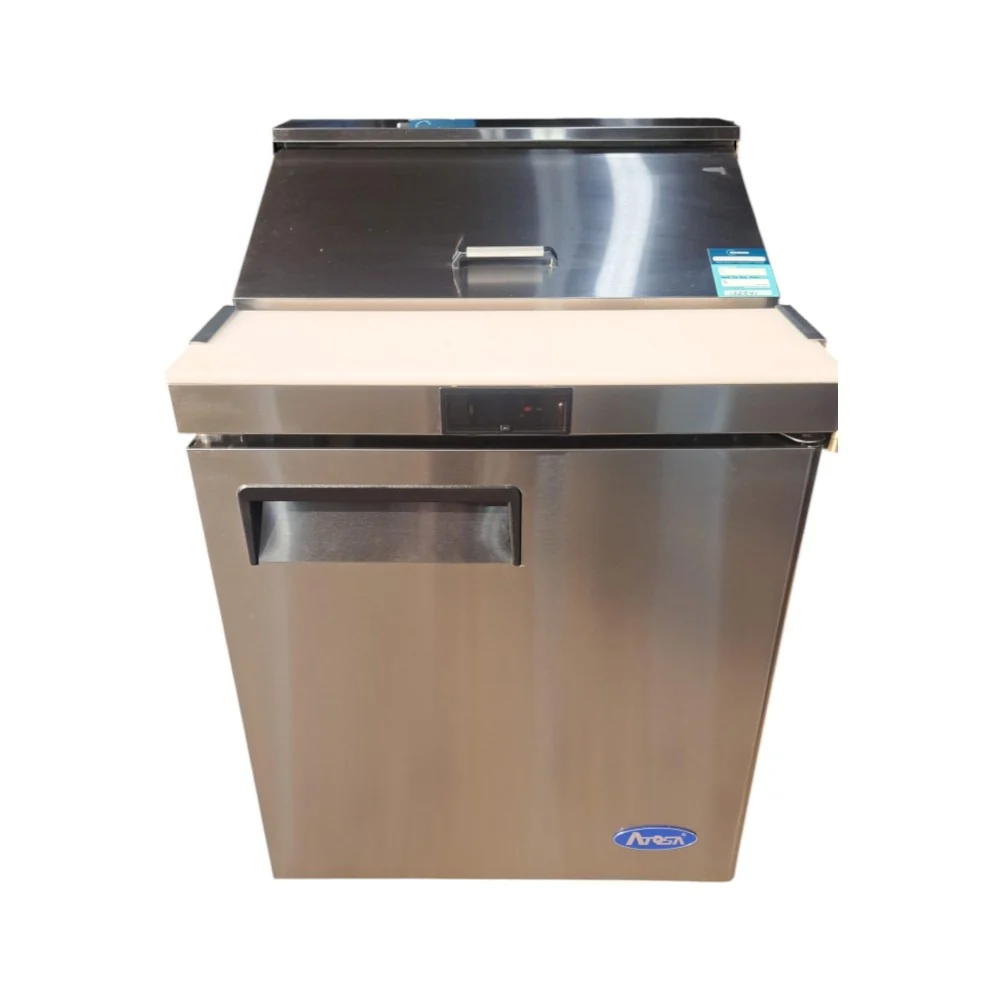 Restored Like New Atosa MSF8301GR Refrigerated Megatop Prep Table - 1 Solid Door - 27 Inch