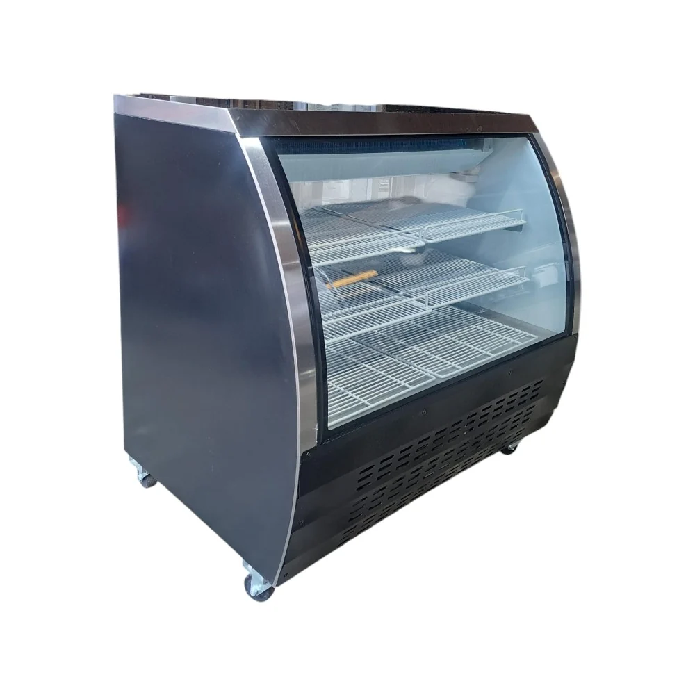 Restored Like New EFI CDC-48 Refrigerated Deli Case - Curved Glass - 48''
