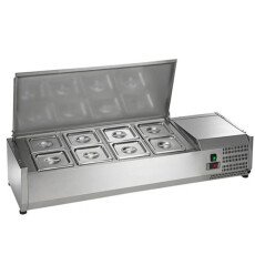 48" 8 Pan Countertop Prep Table Cooler Arctic Air ACP48
