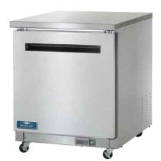 New Clearance 27" 1 Door Solid SS Undercounter Refrigerator Cooler Arctic Air AUC27R