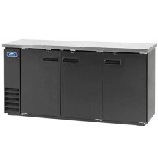 New Clearance 72" 3 Door Solid Back Bar Refrigerator Cooler Arctic Air ABB72