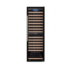 Vinovero 27-inch Dual Zone Wine Cooler with 181 Bottle Capacity and Black Full Glass Door 48258