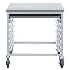 28.25″ x 18″ x 30″ Aluminum Meat Slicer Cart 44722