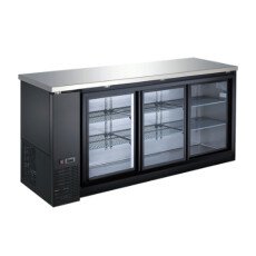 73" Sliding Glass 3 Door Back Bar Cooler CBBGDS3-72CC