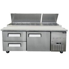 71” 1 Door, 2 Drawer, Refrigerated Pizza Prep Table 22 cu.ft. (623 L) 49298