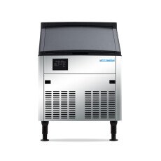 160 lb/Day Air-Cooled Undercounter Commercial Ice Cube Machine with 80 lb Storage Bin ICB16080