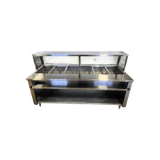 Restored Like New Emerald Restaurant Equipment STM84PSE  6-Well Custom Steam Table