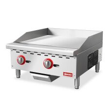 24" Griddle Manual Control Stainless Steel Commercial Countertop Omcan 47374