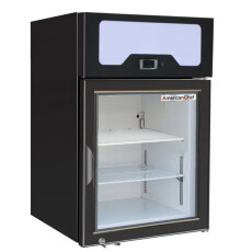 25" Compact Glass Door Freezer Merchandiser American Chef F1G-25C