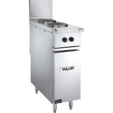 12" Electric Standing Hot Plate Restaurant Range with 2 French Plates Vulcan EV12-2FP-iF