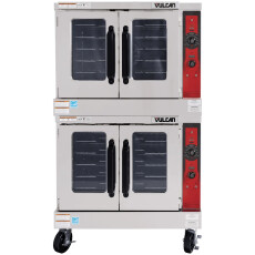 Commercial A NG or LP Gas Double Deck / Double Door Commercial Convection Oven Vulcan VC55GD