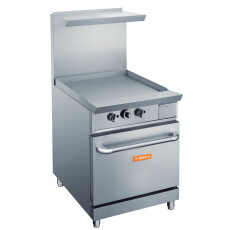 24" Griddle Stove Top Gas Range Oven LPG or NG, Brika BGR-G24