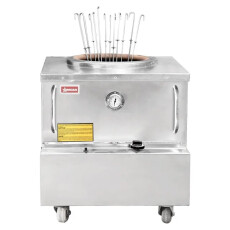 Stainless Steel Natural Gas Tandoor Clay Oven 32 X 32 Omcan 44285