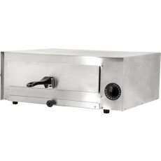 19″ Countertop Electric Pizza Oven with 13.5" x 13.5" Pizza Rack - 120 V, 1450 W Omcan 43219