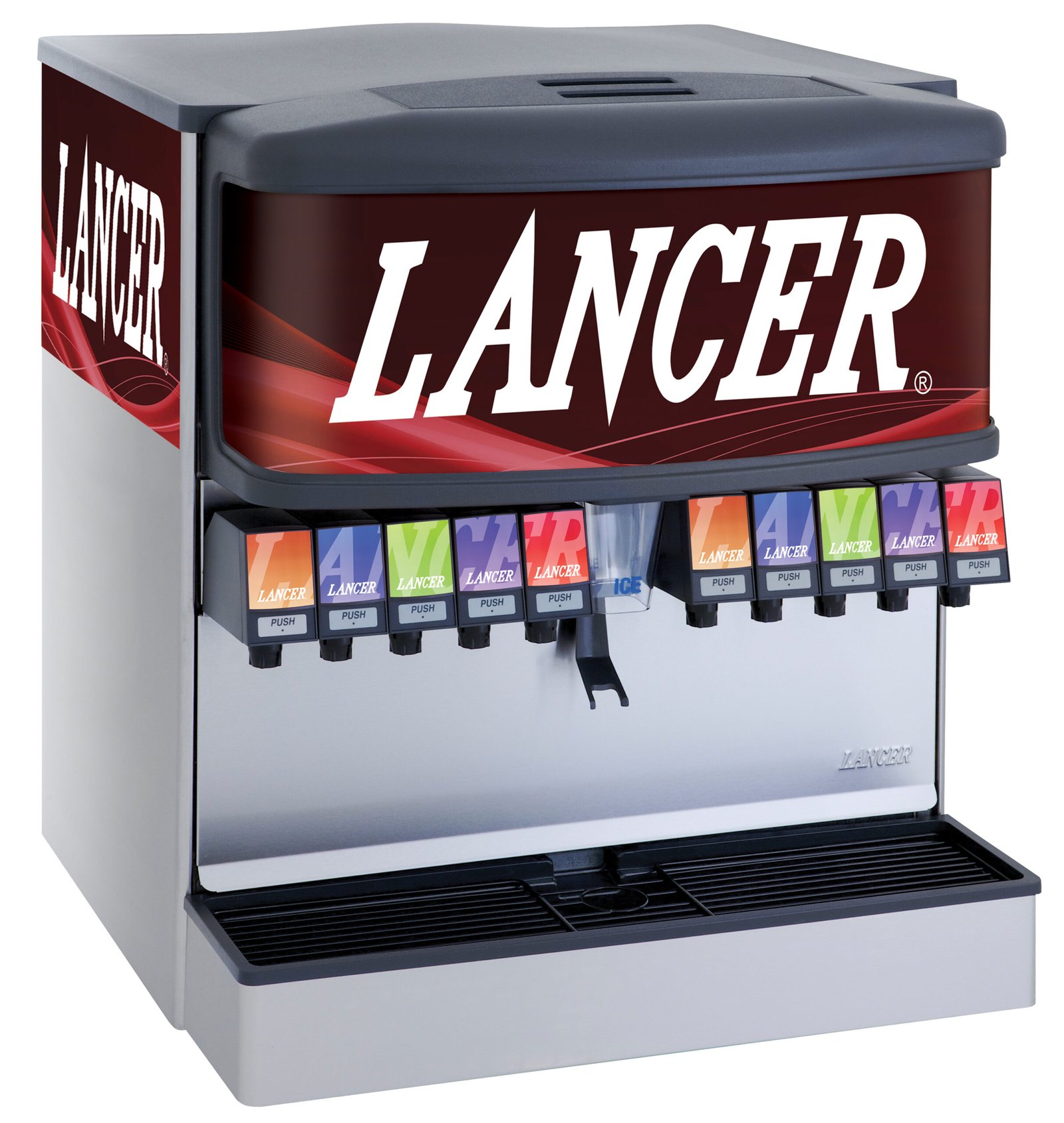 8 Flavour Soda Drink Dispenser with Push Button Valves and Turbo Carb Kit Lancer IBD30