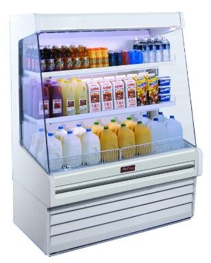 39" W x 60" H x 30" D Howard McCray Open Merchandiser Dairy SC-OD30E-3L-S-LED