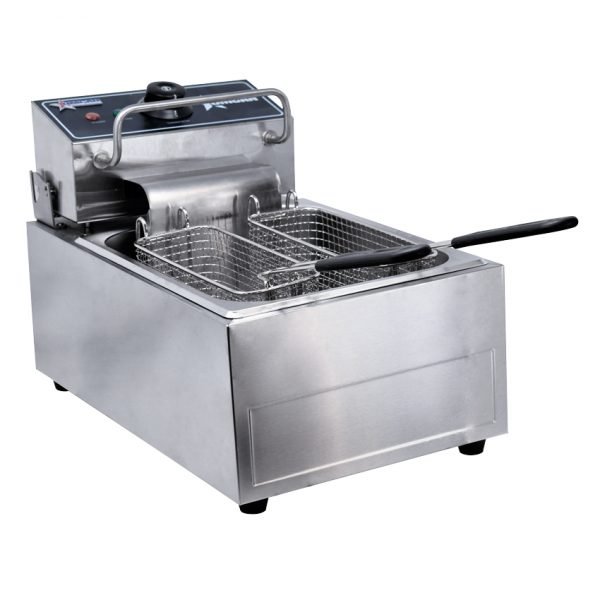 Commercial Countertop 110V Electric Two Basket Deep Fryer 13LBS Capacity 34867