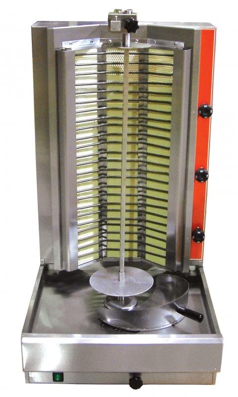 Shawarma Grill / Doner Kebab Machine / Vertical Broiler with 66 lb. Capacity, Electric – 220 V, 1 Phase, 6 KW 20369
