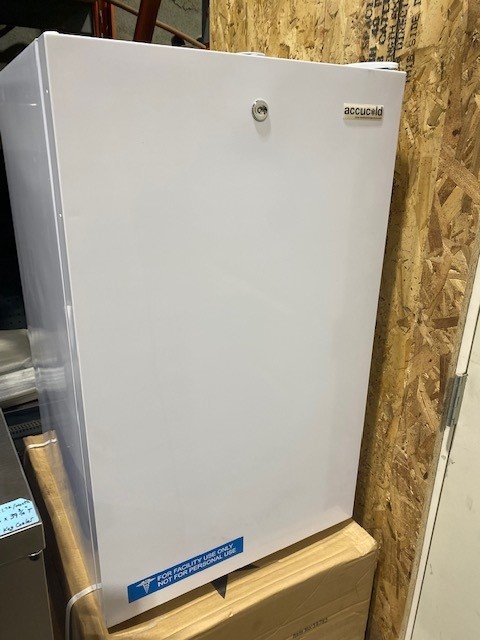 Clearance Commercial White Countertop Cooler with Freezer Compartment