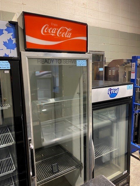 Clearance Coke Coca Cola 1972 Vintage 1 Glass Door Display Cooler
