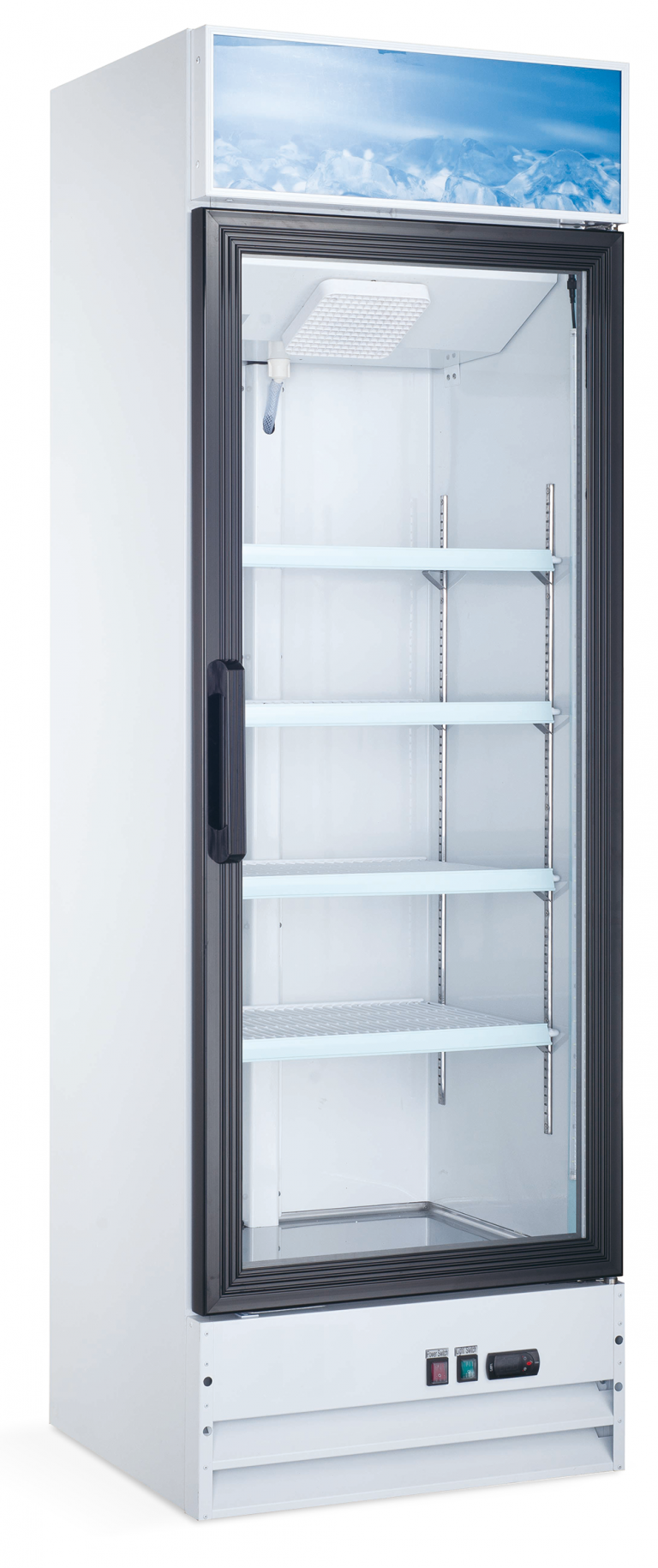 13.5 CuFt 382 L Capacity Omcan Refrigerator with Single Glass Door 59035