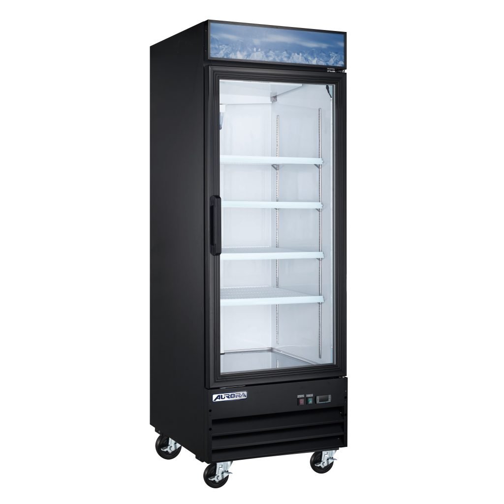 22.6 CuFt 640 L Capacity Commercial Refrigerator with Single Glass Door Omcan 59036
