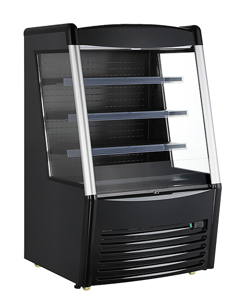 36" Black Open Refrigerated Grab n Go Display Case 390 L 47514