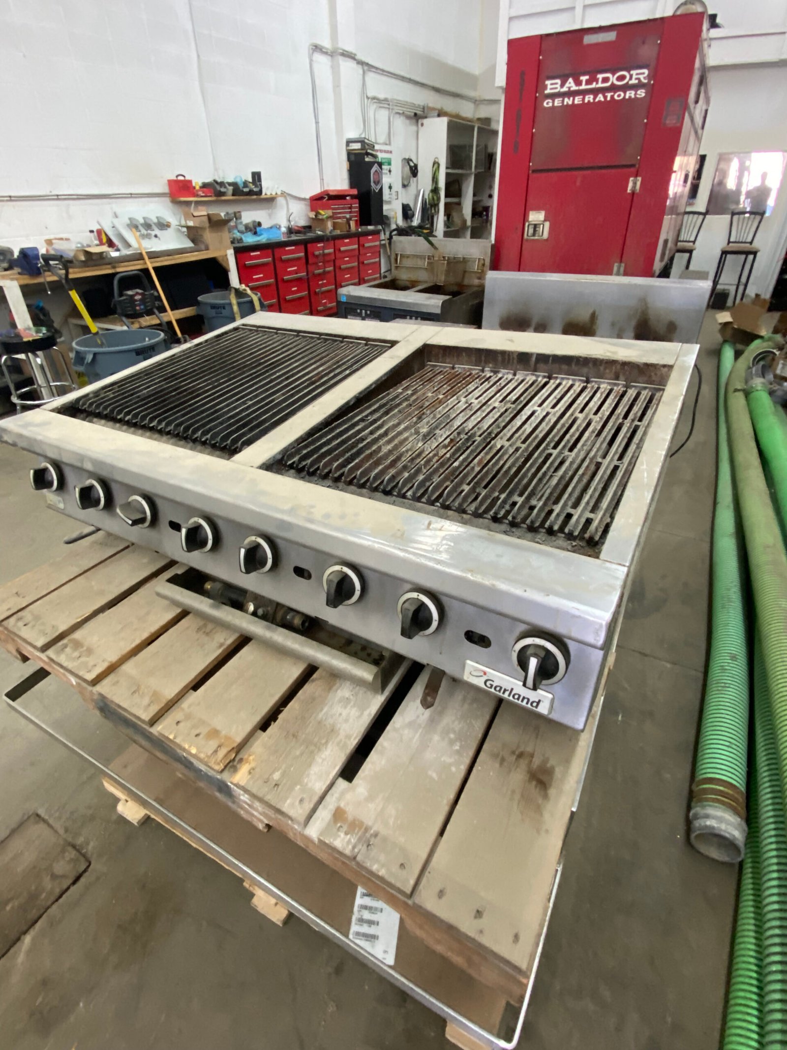 Garland 48" Countertop Charbroiler, Adjustable, Manual Control, Natural Gas GTBG48-AR48-CL