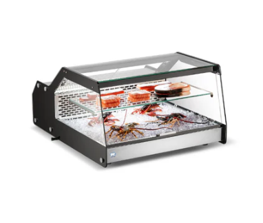 Clearance New 27" Countertop Square Glass Refrigerated Display Case Cooler Cold Zone With 112L Capacity CZ-CW-128-CL