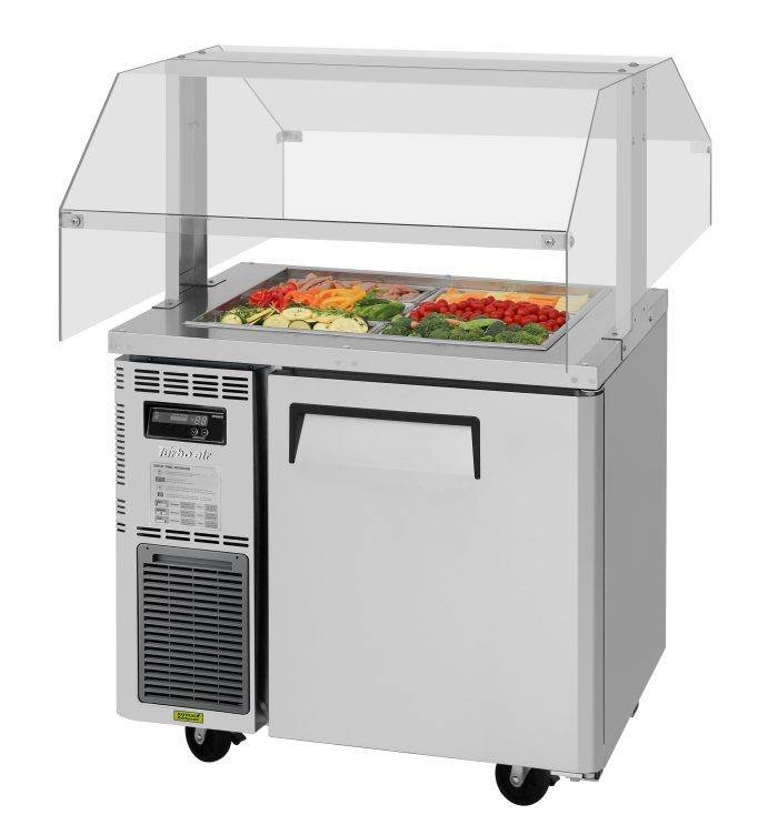 Turbo Air – 36" Commercial Refrigerated Buffet Cold Table / Salad Prep Station JBT-36-N-V