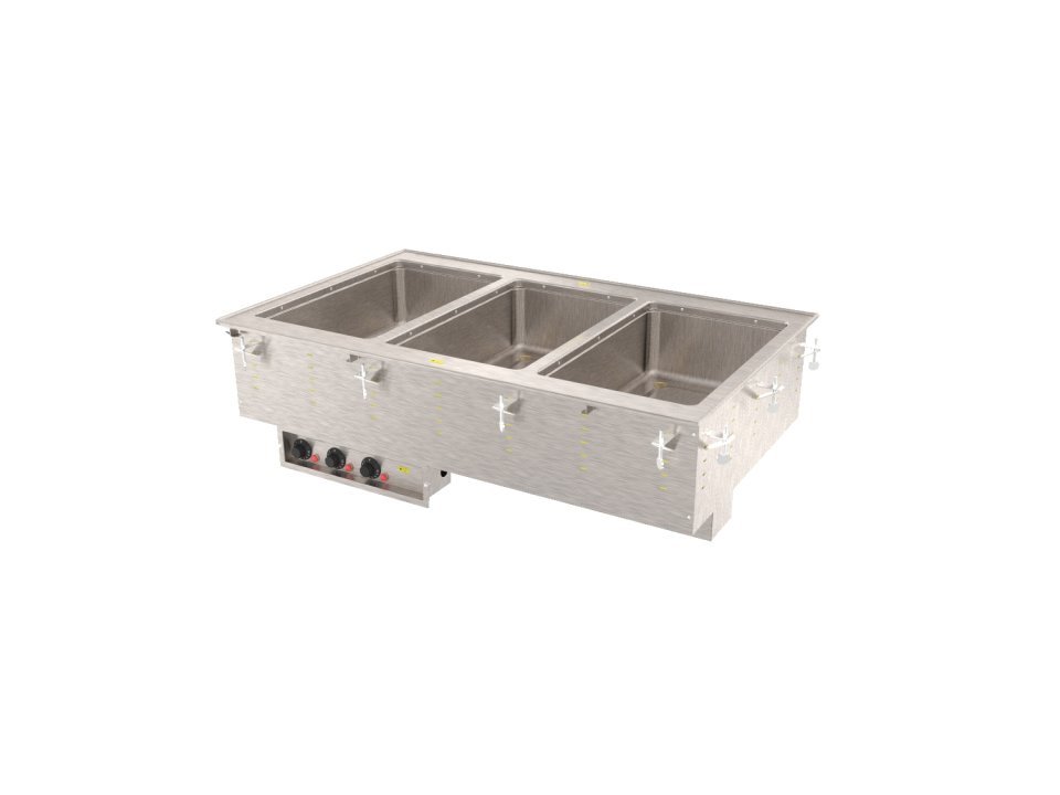 3 Well 120-volt 3000-watt modular drop-in hot well with manifold drain, thermostatic controls and Auto-Fill system 3640481