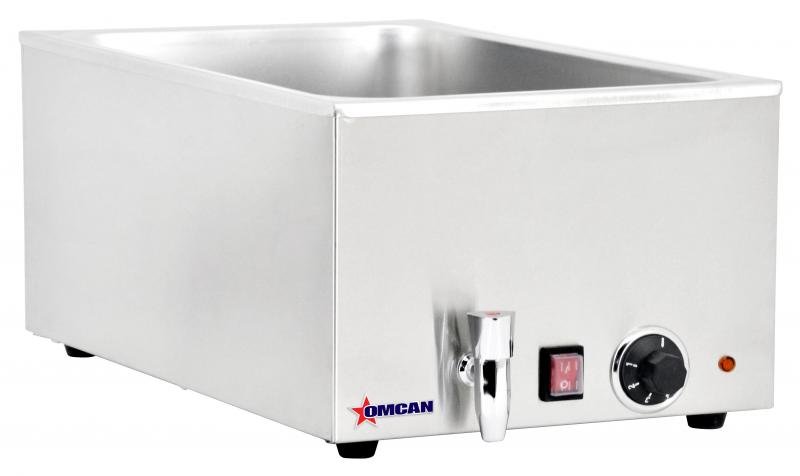 1 Chamber Food Warmer with 2 Half-size Pans or 1 Full-size Pan Capacity 19076