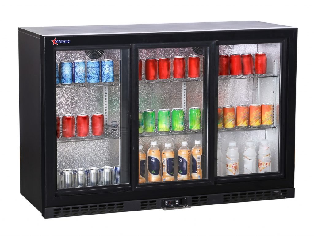 54" Back Bar Beverage Cooler with 3 Sliding Glass Doors and 320 L / 11.3 cu.ft. capacity – 110 V, 186 W 48579