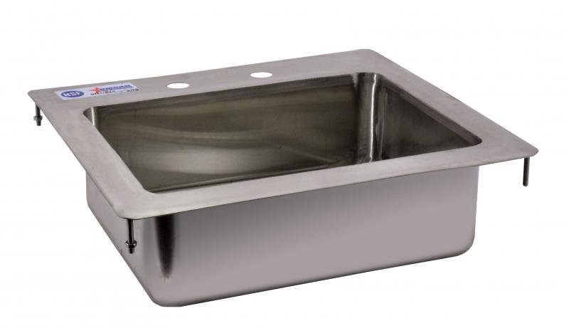 Omcan Stainless Steel Single Drop in Sink with Flat Top 14″ x 10″ x 5″ 39781
