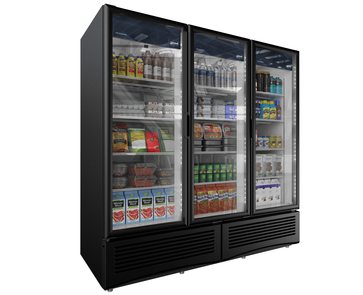 Triple Glass Door 15 Shelves Cooler Imbera G372-HC