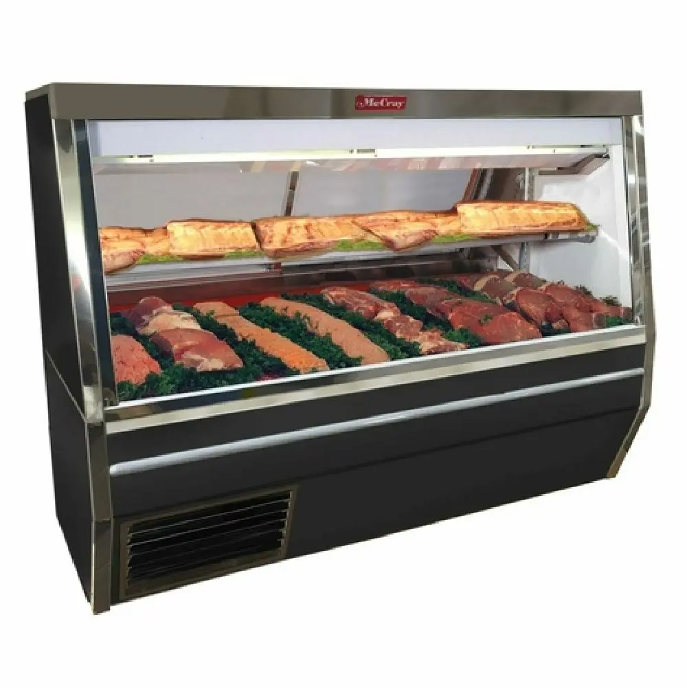 72" W Howard-McCray Full Service Deli Meat Case w/ Straight Glass - (3) Levels, 115v SC-CDS34N-6-BE-LED
