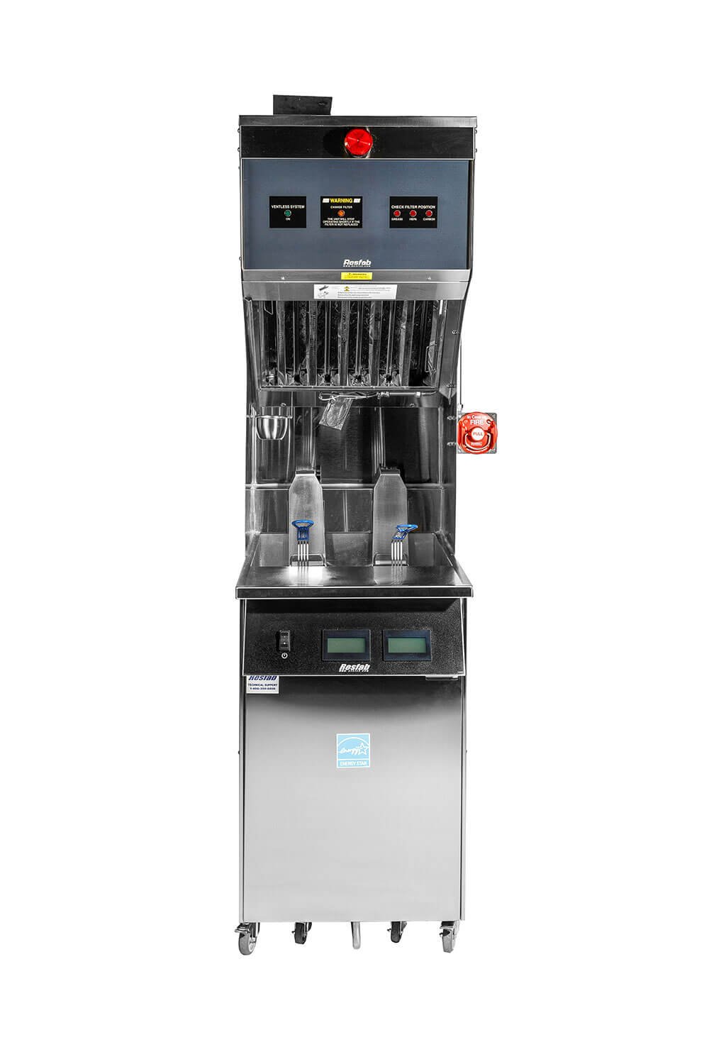 Resfab Electric Ventless Floor Deep Fryer with Auto-Lift MB-50ATVN