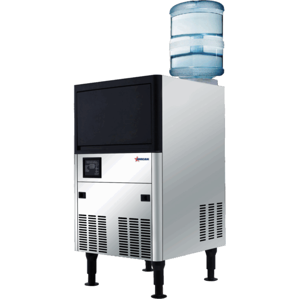 *80 lbs / 24 Hours 20″ Ice Maker Dual Water Input 33 lb / 15 kg Bin Capacity, 80 lb / 36 kg Production per Day - 48054