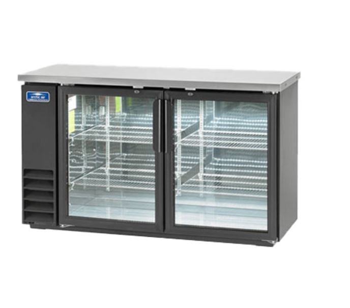 Arctic Air 48" 2 Door Glass Back Bar Refrigerator Cooler ABB48G