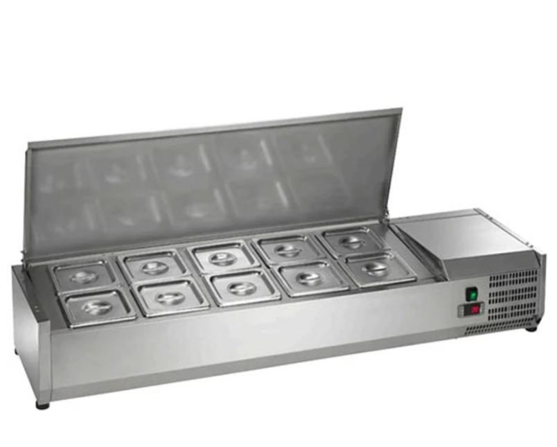 55" Arctic Air 10 Pan Countertop Prep Table Cooler ACP55