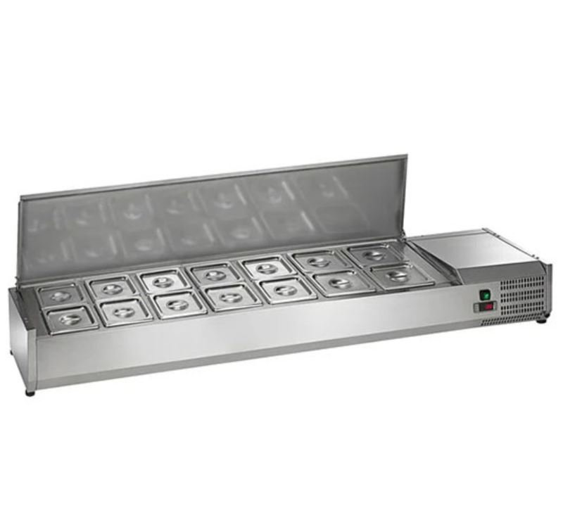 63" Arctic Air 14 Pan Countertop Prep Table Cooler ACP63