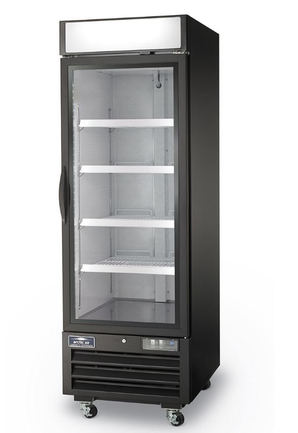 Arctic Air 23 CuFt 1 Door Glass Display Reach In Freezer AFGDM23