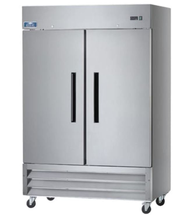 Arctic Air 49 CuFt 2 Door Solid SS Reach In Freezer AF49