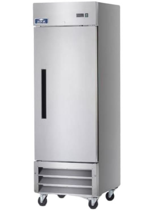 Arctic Air 23 CuFt 1 Door Solid SS Reach In Refrigerator Cooler AR23