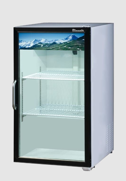 7 CuFt Blue Air Glass 1 Door Counter Top Refrigerator BAGR7W-HC