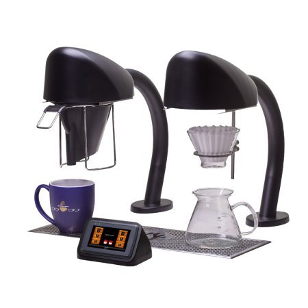 Commercial Twin Black Single Cup Undercounter Coffee Brewer