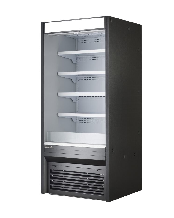 36" Blue Air Open Air Grab N Go Solid Side Display Case BOD-36S