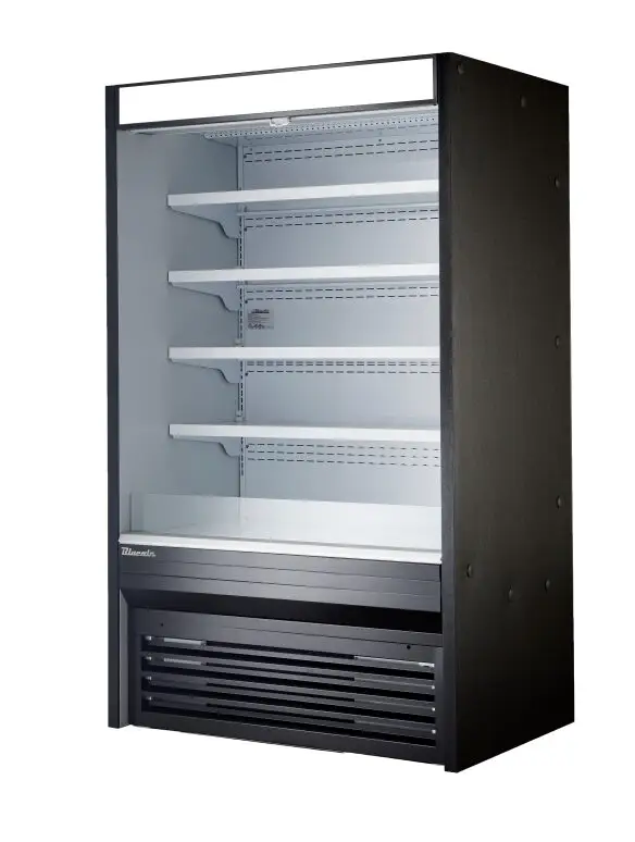 72" Blue Air Open Air Grab N Go Solid Side Display Case BOD-72S