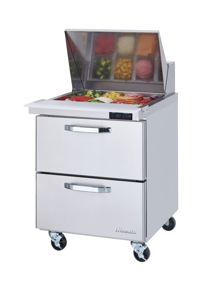 Blue Air 28" Mega Top Sandwich Prep Table 4 Drawers BLMT28-D2-HC